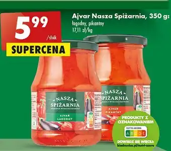 Biedronka Sos ajvar łagodny nasza spiżarnia oferta