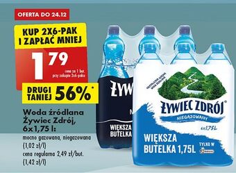 Biedronka Woda mocny gaz żywiec zdrój oferta
