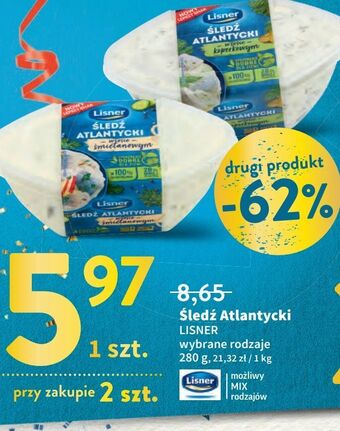 Intermarche Śledź atlantycki w sosie śmietanowym lisner oferta