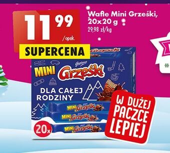 Biedronka Wafelek kakaowy grześki mini oferta