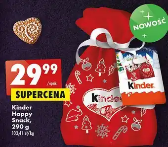 Biedronka Zestaw świateczny kinder happy snack oferta