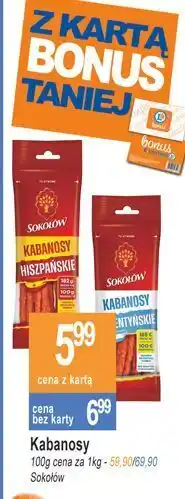 E.Leclerc Kabanosy hiszpańskie sokołów eat'n'go! oferta