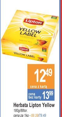 E.Leclerc Herbata lipton yellow label tea oferta