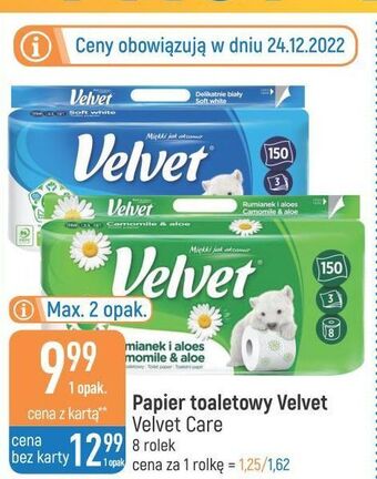 E.Leclerc Papier toaletowy delikatnie biały velvet oferta