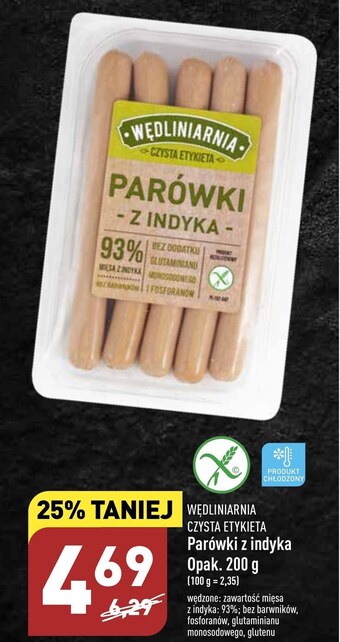 ALDI Parówki wędliniarnia oferta
