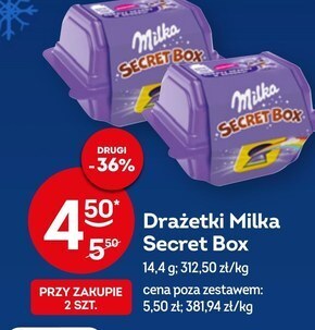 Żabka Milka secret box czekolada mleczna 14,4 g oferta