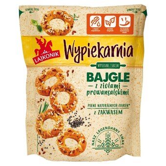 Stokrotka Market Lajkonik wypiekarnia bajgle z ziołami prowansalskimi 70 g oferta