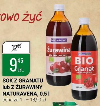 bi1 Sok z granatu lub z żurawiny. naturavena, 0,5 l. oferta