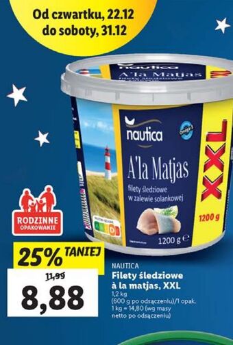 Lidl Filety śledziowe a la matjas nautica schwartz oferta
