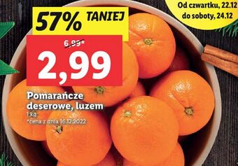 Lidl Pomarańcze deserowe oferta
