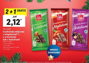 Lidl Czekolada mleczna z bakaliami fin carre oferta