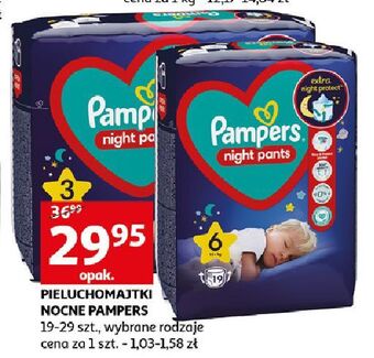 Auchan Pieluszki dla dzieci 6 pampers night pants oferta