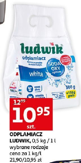 Auchan Odplamiacz tlenowy w proszku white ludwik oferta