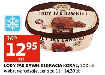 Auchan Lody czekoladowe z czekoladą belgijską bracia koral jak dawniej oferta