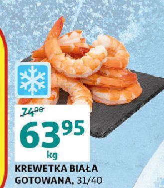 Auchan Krewetki białe gotowane oferta