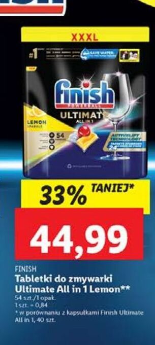 Lidl Tabletki do zmywarek lemon finish quantum ultimate oferta