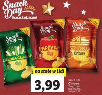 Lidl Chipsy zielona cebulka snack day oferta