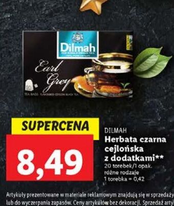 Lidl Herbata dilmah earl grey oferta