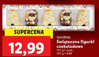 Lidl Figurki świąteczne czekoladowe favorina oferta