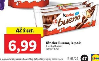 Lidl Baton kinder bueno oferta