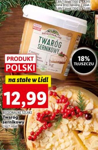 Lidl Twaróg sernikowy regionalne szlaki oferta