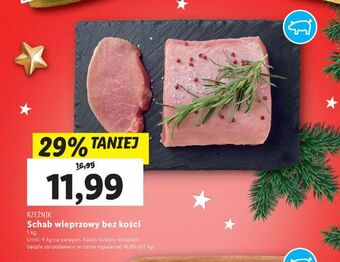 Lidl Schab wieprzowy bez kości rzeźnik codzienna dostawa oferta