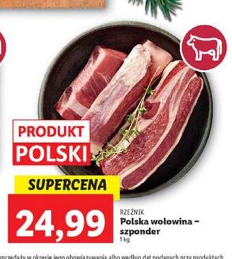 Lidl Szponder wołowy rzeźnik codzienna dostawa oferta