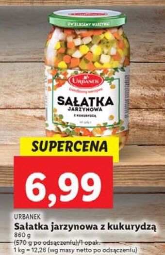 Lidl Sałatka jarzynowa z kukurydzą urbanek oferta
