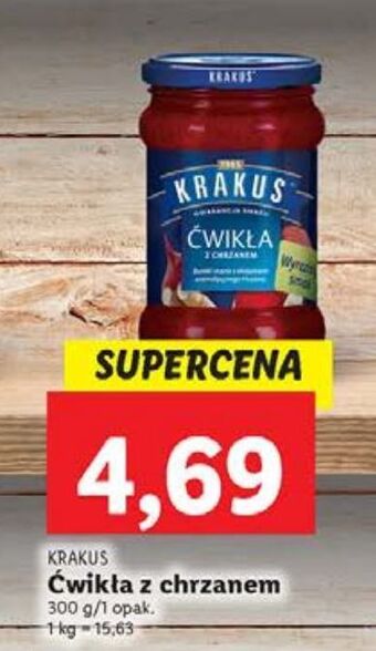 Lidl Ćwikła z chrzanem krakus maspex oferta