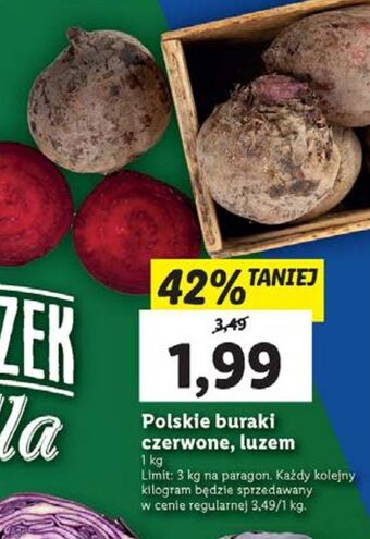 Lidl Buraki czerwone oferta