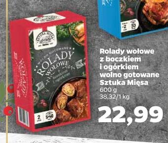 Netto Rolady wołowe z boczkiem i ogórkiem wolno gotowane sztuka mięsa oferta