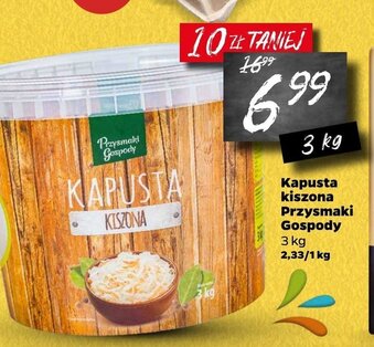 Netto Kapusta kiszona Przysmaki Gospody 3kg oferta