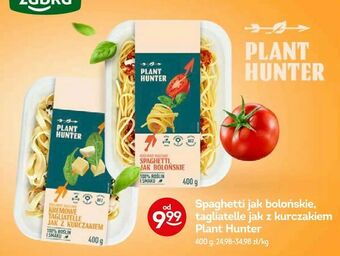 Żabka Spaghetti jak bolońskie, tagliatelle jak z kurczakiem Plant Hunter oferta