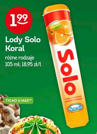Żabka Lody Solo Koral oferta
