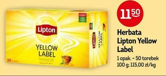 Żabka Herbata Lipton Yellow Label oferta