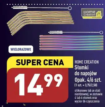 ALDI Słomki ze stali nierdzewnej home creation oferta