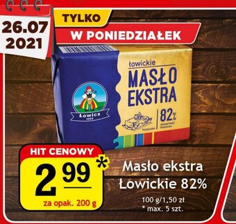 Gram Market Masło ekstra Łowickie 82% 200g oferta