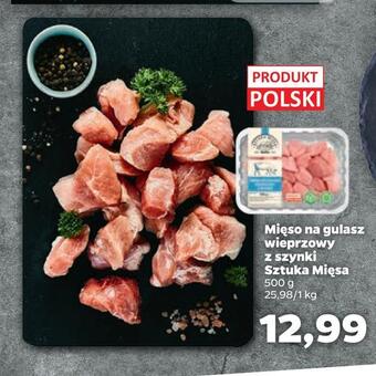 Netto Mięso na gulasz wieprzowy z szynki sztuka mięsa oferta