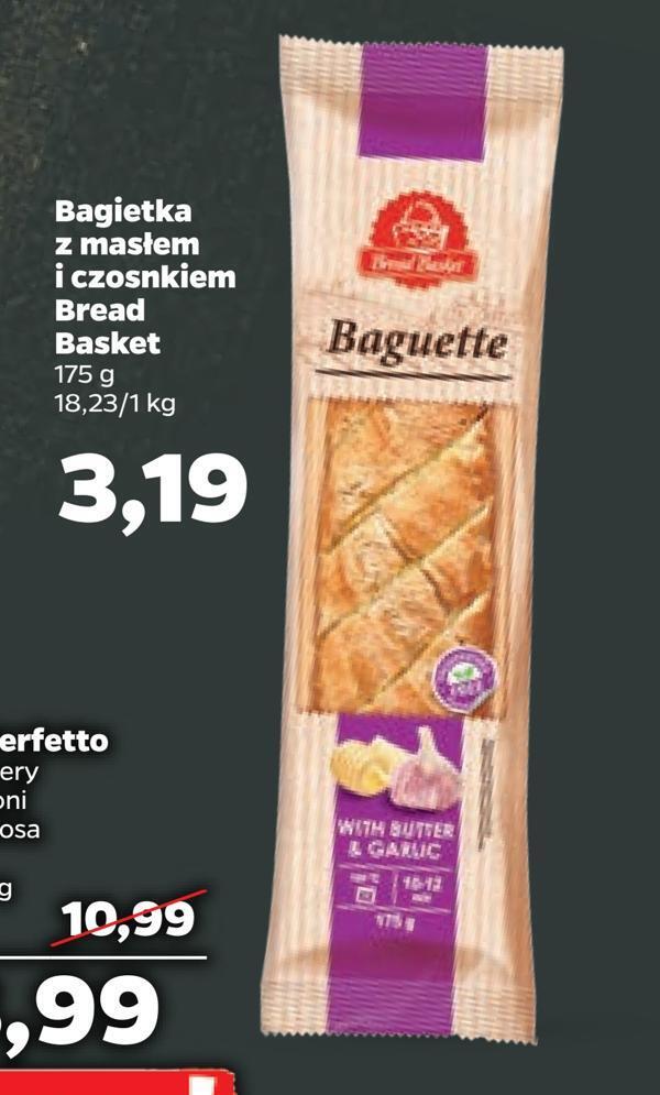Promocja Bagietka z masłem i czosnkiem bread basket w Netto