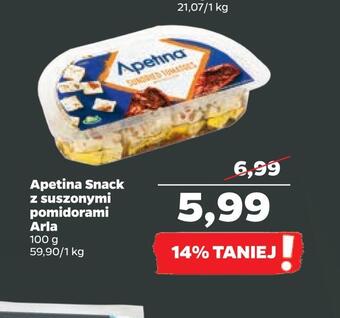 Netto Apetina snack z suszonymi pomidorami arla oferta