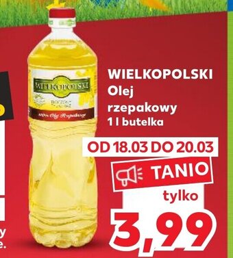 Kaufland Wielkopolski Olej rzepakowy 1l oferta