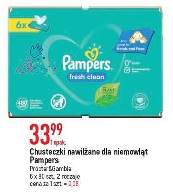 E.Leclerc Chusteczki nawilżane pampers fresh clean oferta