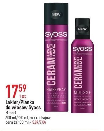 E.Leclerc Lakier do włosów syoss ceramide complex oferta