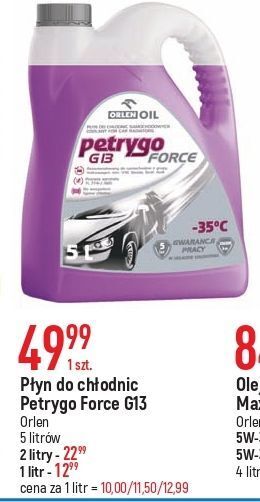 E.Leclerc Płyn do chłodnic petrygo g13 force orlen oil oferta