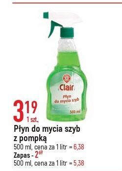 E.Leclerc Płyn do mycia szyb wiodąca marka clair oferta