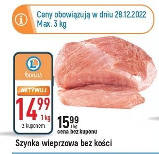 E.Leclerc Szynka wieprzowa bez kości oferta