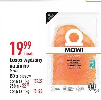 E.Leclerc Łosoś wędzony na zimno plastry mowi pure oferta
