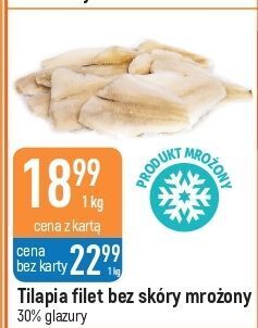 E.Leclerc Tilapia bez skóry 30% glazury oferta