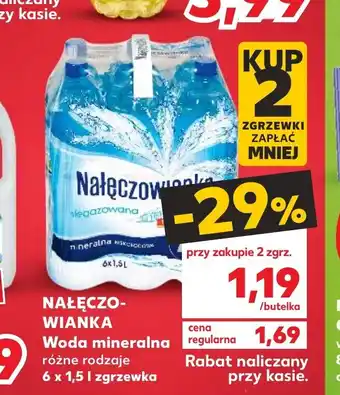 Kaufland Nałęczowianka woda mineralna 12x 1,5l oferta