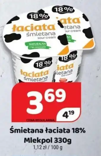 Delfin Mlekpol Śmietana łaciata 18% 330 g oferta